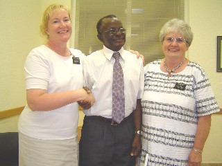 Sisters Markham and Huff with Patriarch Johnson
